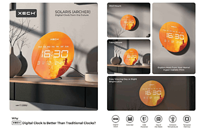 Clock Xech Solaris