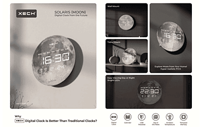 Clock Xech Solaris