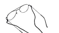 Soigné Female Small Cat Eye Sunglasses.Black Frame.Black Lens with Strings.Black Soigné Female Small Cat Eye Sunglasses.Black Frame.Black Lens with Strings.Black