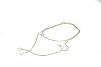 Soigné Female Oversized CatEye Spectacle Frame. Transparent Color with Golden Chain Soigné Female Oversized CatEye Spectacle Frame. Transparent Color with Golden Chain