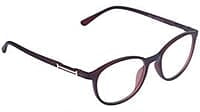 Soigné Unisex Round Medium Spectacle Frame. Matte Brown with Leather Pouch Soigné Unisex Round Medium Spectacle Frame. Matte Brown with Leather Pouch