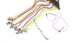 Soigné Female Aviator Sunglasses.Light Pink with multi color String