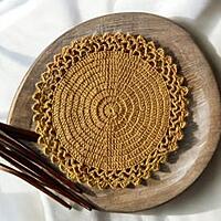 Crochet Single Colour Trivet Crochet Single Colour Trivet