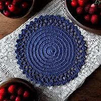 Crochet Single Colour Trivet Crochet Single Colour Trivet