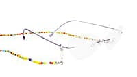 Soigné Female Medium Rimless Cat Eye Spectacle Frame.Silver Soigné Female Medium Rimless Cat Eye Spectacle Frame.Silver