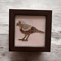 Zardozi Sparrow Wooden Coaster (Set of 2)