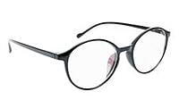 Soigné Unisex Medium Round Spectacle. Glossy Black Soigné Unisex Medium Round Spectacle. Glossy Black
