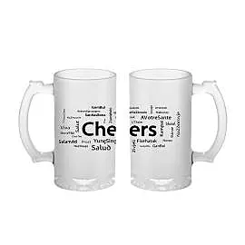 Sublimation Printed Froaster Beer Mug With Handle Cheers Funny Quotes | Beer Mug for Freezer For White Pack 2 Sublimation Printed Froaster Beer Mug With Handle Cheers Funny Quotes | Beer Mug for Freezer For White Pack 2