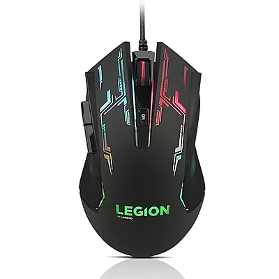 Lenovo Legion M200 RGB Gaming Wired USB Mouse, Ambidextrous, 6-Buttons, Upto 2400 DPI with 4 Levels DPI Switch, Multicolor-Colour RGB Backlight Lenovo Legion M200 RGB Gaming Wired USB Mouse, Ambidextrous, 6-Buttons, Upto 2400 DPI with 4 Levels DPI Switch, Multicolor-Colour RGB Backlight