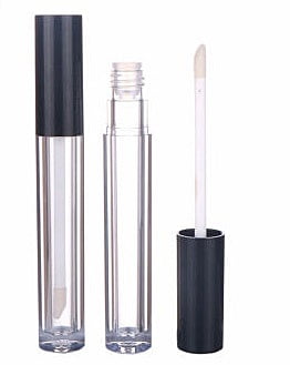 Lipstick - ROUND - Black Cap - 4/5ml - Tall Container - Acrylic Lipstick - ROUND - Black Cap - 4/5ml - Tall Container - Acrylic