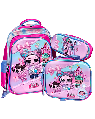 3D cartoon print Cinnamoroll Three Piece Set Schoolbag Large Capacity Melody Lightweight Waterproof Schoolbag Lunch Bag Pencil Case 3 in set 3D cartoon print Cinnamoroll Three Piece Set Schoolbag Large Capacity Melody Lightweight Waterproof Schoolbag Lunch Bag Pencil Case 3 in set