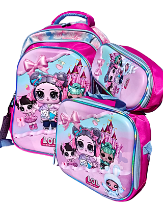 3D cartoon print Cinnamoroll Three Piece Set Schoolbag Large Capacity Melody Lightweight Waterproof Schoolbag Lunch Bag Pencil Case 3 in set 3D cartoon print Cinnamoroll Three Piece Set Schoolbag Large Capacity Melody Lightweight Waterproof Schoolbag Lunch Bag Pencil Case 3 in set