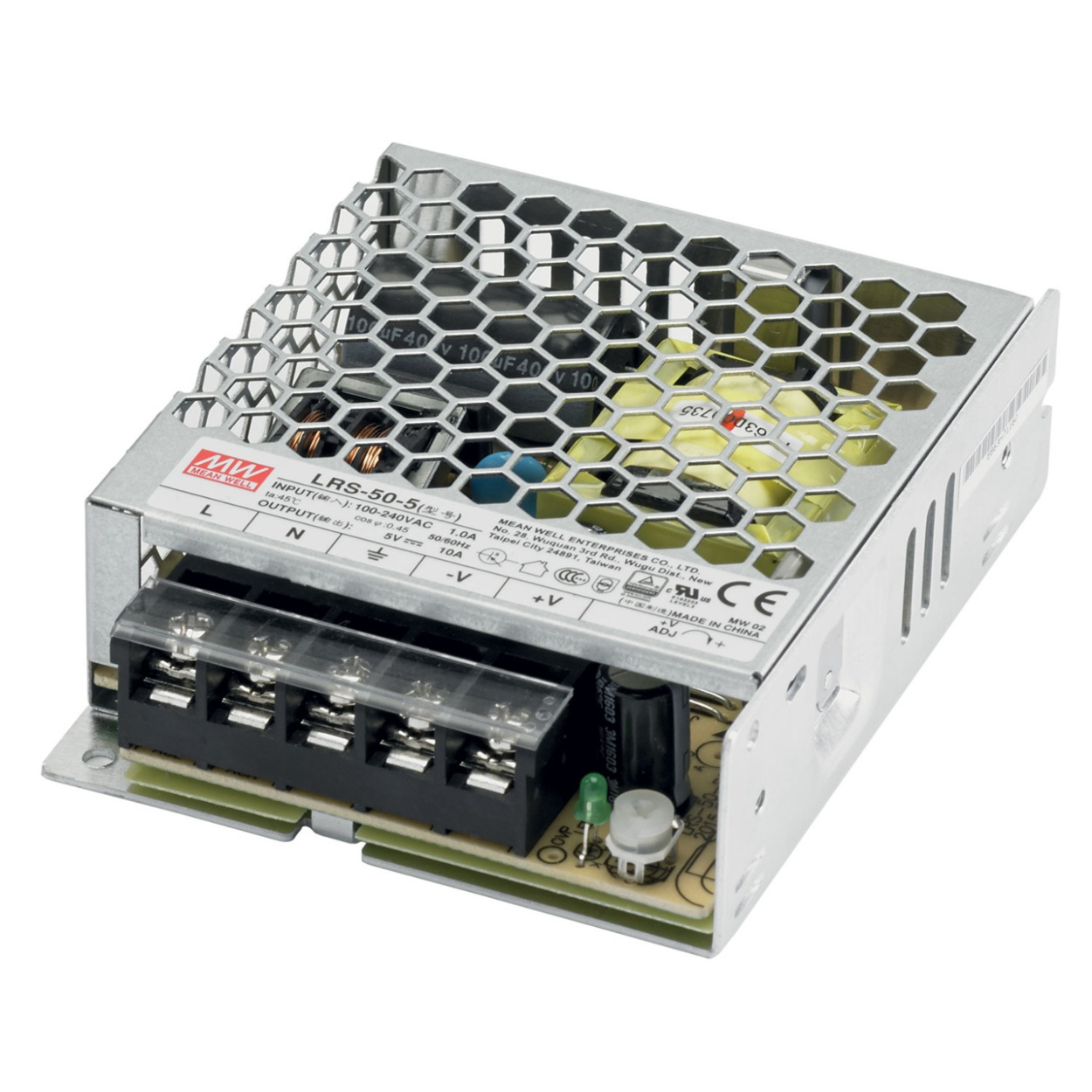 LRS-50-15 Mean Well 15V 3.4A 51W Metal Power Supply SMPS