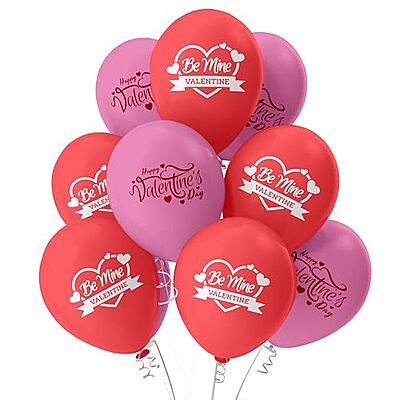 The Magic Balloons - Happy Valentine's Day Balloons Red and Pink Balloons Pack of 30pcs - Valentine Balloons Set for Valentine's Day Decorations Party Supplier The Magic Balloons - Happy Valentine's Day Balloons Red and Pink Balloons Pack of 30pcs - Valentine Balloons Set for Valentine's Day Decorations Party Supplier