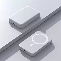 Champion Magnetic Wireless Power Bank , PD Fast Charging Sleek Design for iPhone 15, 14, 13 and 12 Series (White) Champion Magnetic Wireless Power Bank , PD Fast Charging Sleek Design for iPhone 15, 14, 13 and 12 Series (White)