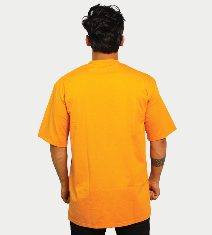 MALE LOOSE FIT T-SHIRT MUSTARD COLOR