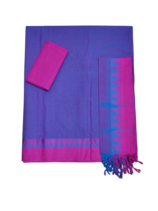 Dark Pink Unstitched Solid Woven Salwar Suit Fabric with Dupatta