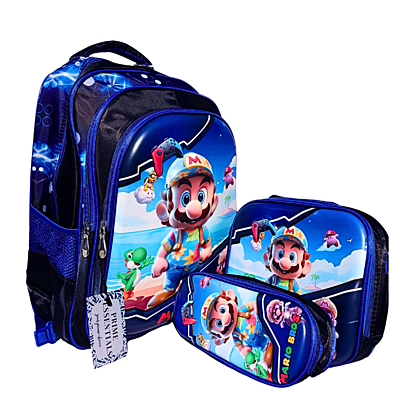 3D cartoon print Cinnamoroll Three Piece Set Schoolbag Large Capacity Melody Lightweight Waterproof Schoolbag Lunch Bag Pencil Case 3 in set 3D cartoon print Cinnamoroll Three Piece Set Schoolbag Large Capacity Melody Lightweight Waterproof Schoolbag Lunch Bag Pencil Case 3 in set