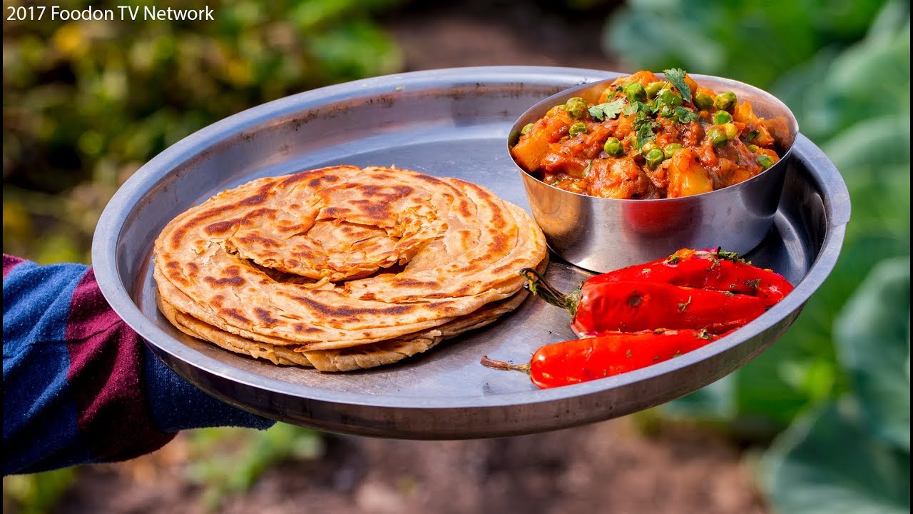 Lachha Paratha And Veg Bhaji