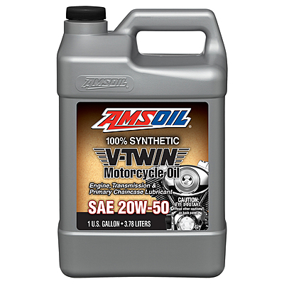 AMSOIL 20W-50 100% Synthetic V-Twin Motorcycle Oil