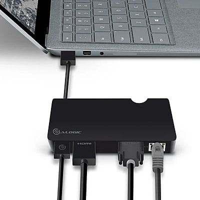 ALOGIC USB 3.0 Universal Portable Docking Station - HDMI or VGA/Gigabit Ethernet/USB 3.0 | VU3DUP ALOGIC USB 3.0 Universal Portable Docking Station - HDMI or VGA/Gigabit Ethernet/USB 3.0 | VU3DUP