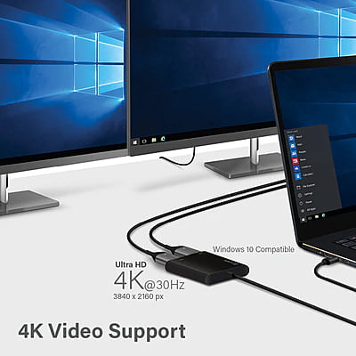 Alogic USB-C to Dual HDMI 2.0 Adapter - 4K-30Hz | UC2HD-ADP Alogic USB-C to Dual HDMI 2.0 Adapter - 4K-30Hz | UC2HD-ADP