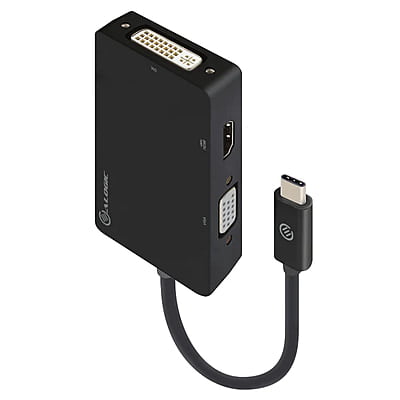 ALOGIC 3-in-1 USB-C to HDMI DVI VGA Adapter - Male to 3-Female | UCVGDVHD-ADP ALOGIC 3-in-1 USB-C to HDMI DVI VGA Adapter - Male to 3-Female | UCVGDVHD-ADP