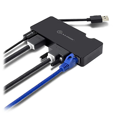 ALOGIC USB 3.0 Universal Portable Docking Station - HDMI or VGA/Gigabit Ethernet/USB 3.0 | VU3DUP ALOGIC USB 3.0 Universal Portable Docking Station - HDMI or VGA/Gigabit Ethernet/USB 3.0 | VU3DUP