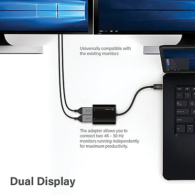 Alogic USB-C to Dual HDMI 2.0 Adapter - 4K-30Hz | UC2HD-ADP Alogic USB-C to Dual HDMI 2.0 Adapter - 4K-30Hz | UC2HD-ADP