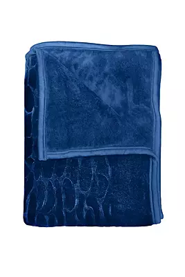 Sofrito Soft Mink Blanket – Dual Texture - Navy Blue Sofrito Soft Mink Blanket – Dual Texture - Navy Blue