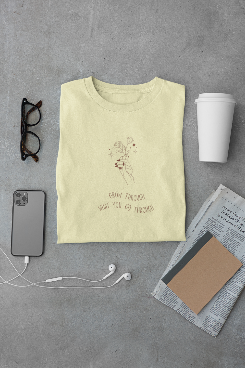 Grow Through What You Go Through – Women's Inspirational T-Shirt