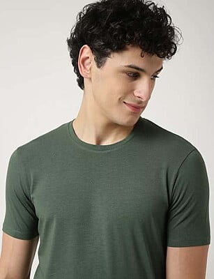M&S TEAL ROUND NECK T-SHIRT M&S TEAL ROUND NECK T-SHIRT