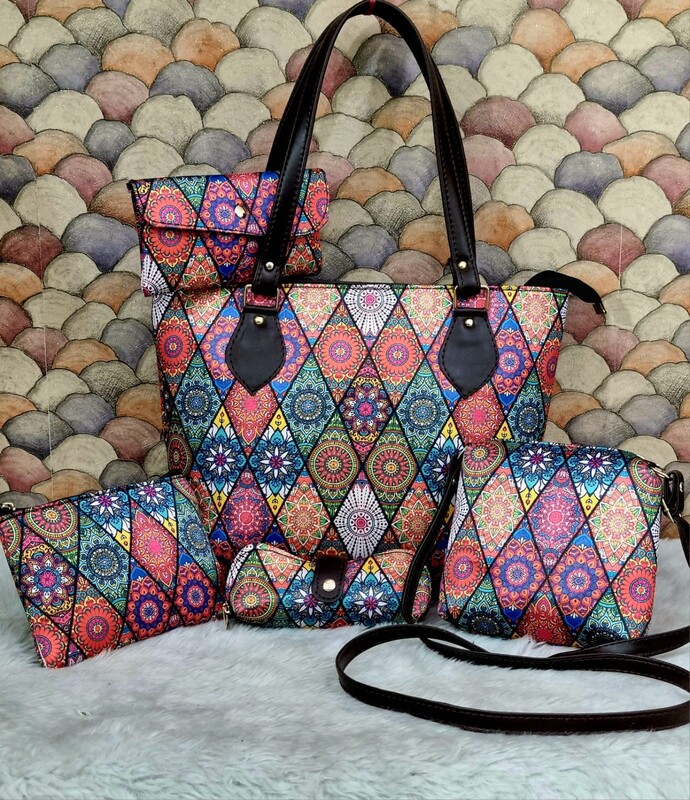 Ladies Traditional Cotton 5pcs Combo Ladies Traditional Cotton 5pcs Combo