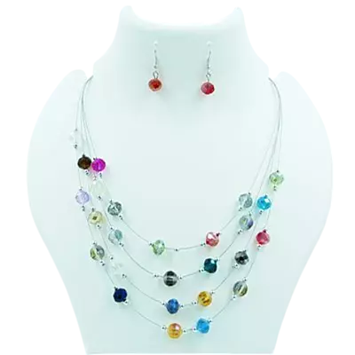4-Layer Chain & Earring Set 4-Layer Chain & Earring Set
