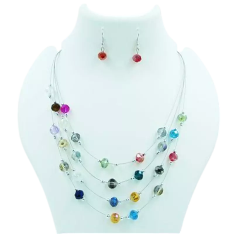 4-Layer Chain & Earring Set 4-Layer Chain & Earring Set
