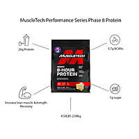 MuscleTech Platinum 8 Hour Protein - 4.6 lb, Milk Chocolate