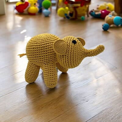 Crochet Single Colour Elephant