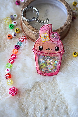 MY MELODY KAWAII SHAKER KEYCHAIN