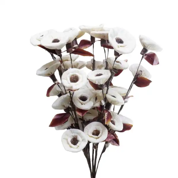 Natural dried corn rose stick for rustic floral décor, arrangements, and sustainable styling