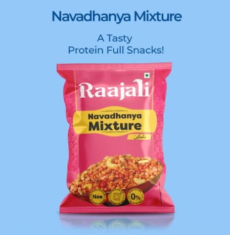 Raajali - NAVADHANYA MIXTURE (140G PER PACK) Pack of 2 Raajali - NAVADHANYA MIXTURE (140G PER PACK) Pack of 2