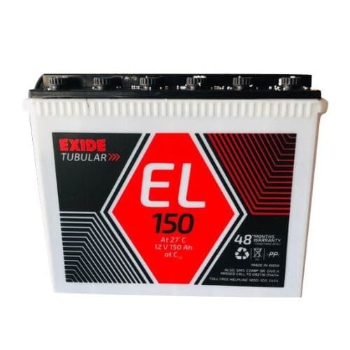 Exide Tubular Battery (EL150) - INVERTER Exide Tubular Battery (EL150) - INVERTER