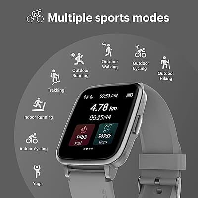 Noise ColorFit Pulse Spo2 Smart Watch 1.4" Full Touch HD Display, 10 Days Battery Life with Heart Rate, Sleep Monitoring & IP68 Waterproof (Mist Grey) Noise ColorFit Pulse Spo2 Smart Watch 1.4" Full Touch HD Display, 10 Days Battery Life with Heart Rate, Sleep Monitoring & IP68 Waterproof (Mist Grey)