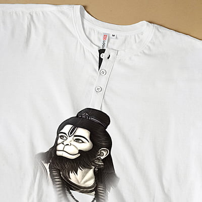 Anjaneya Hanuman Ji Image T Shirts for Men Anjaneya Hanuman Ji Image T Shirts for Men