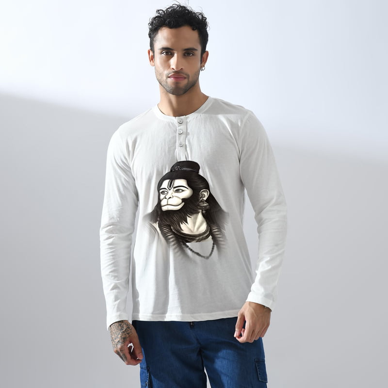 Anjaneya Hanuman Ji Image T Shirts for Men Anjaneya Hanuman Ji Image T Shirts for Men
