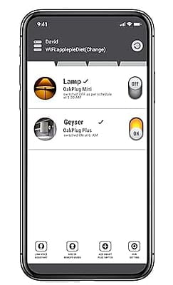 Oakter Wi-Fi Smart Plug for High Power Appliances (AC, Geyser, Motor, etc.) and for Low Power Appliances (Mobile & Laptop Chargers, TV, Kettle, etc.) Works with Alexa & Google Assistant Oakter Wi-Fi Smart Plug for High Power Appliances (AC, Geyser, Motor, etc.) and for Low Power Appliances (Mobile & Laptop Chargers, TV, Kettle, etc.) Works with Alexa & Google Assistant