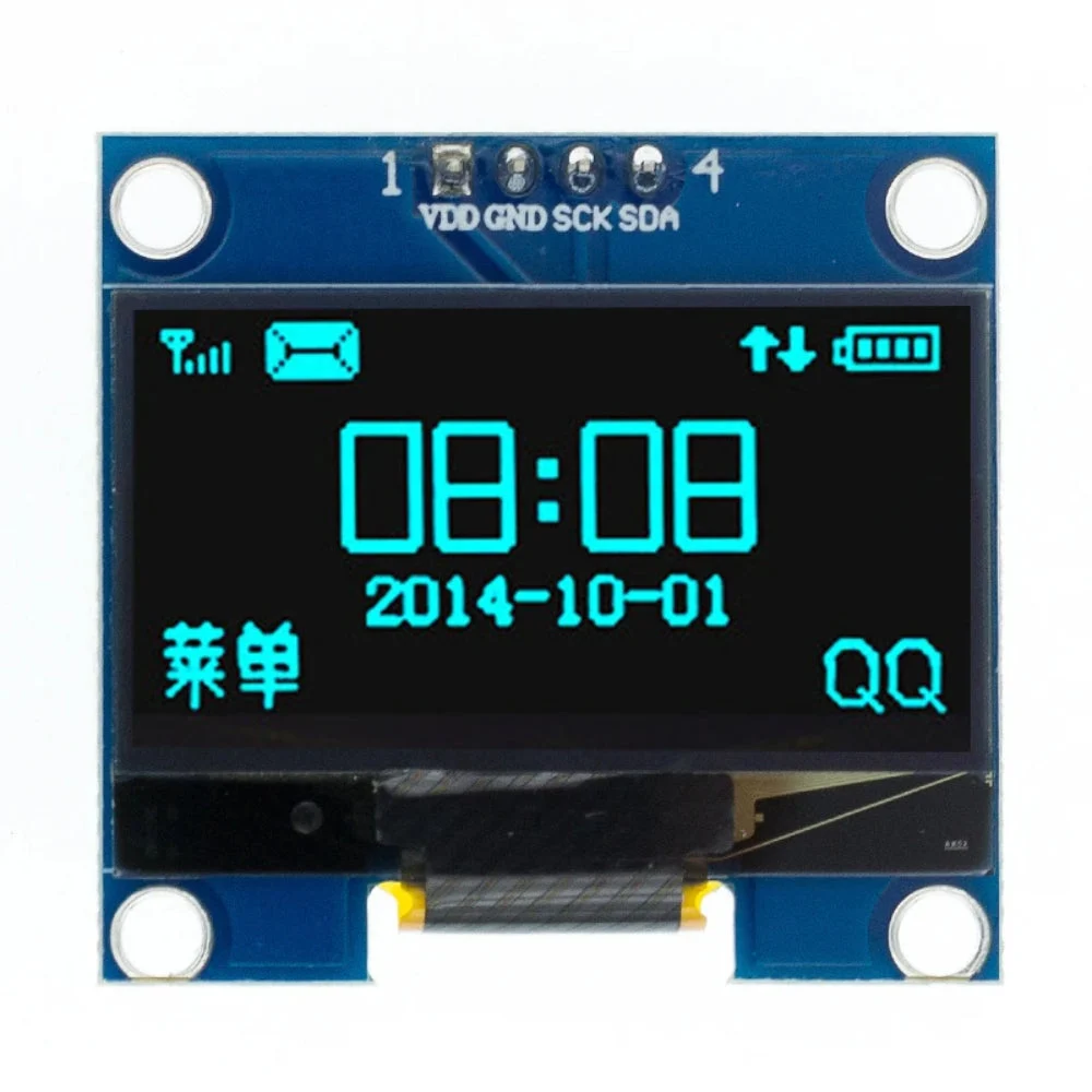 GoldenMorning 1.3 Inch I2C IIC 4pin OLED Display Module with VCCGND-Blue
