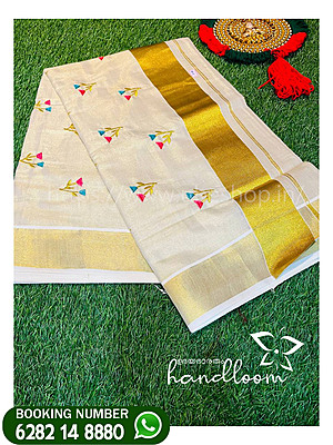 Onam Trending Models Kerala Saree KASAV WORK