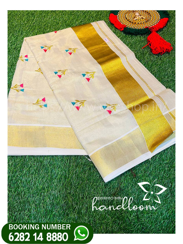 Onam Trending Models Kerala Saree KASAV WORK Onam Trending Models Kerala Saree KASAV WORK
