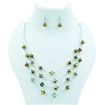 4-Layer Chain & Earring Set 4-Layer Chain & Earring Set