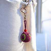Crochet Owl Key Chain
